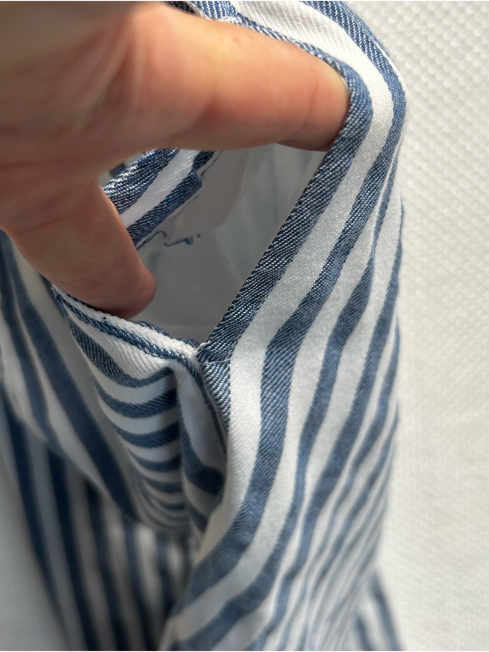 Mayoral Blue and White Striped Girls' Knot-Front Romper/Jumpsuit.NWT - Picture 7 of 7